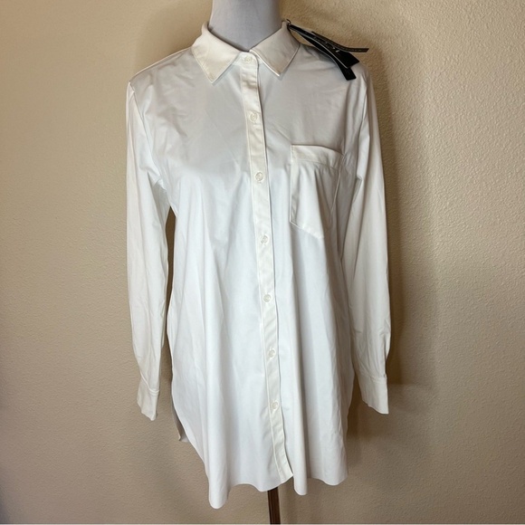 Lysse white Schiffer Button Down long sleeve shirt NEW M - Picture 1 of 11